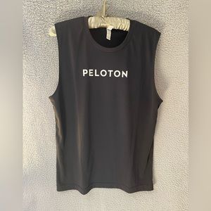 Peloton tee activewear high neck black sleeveless tank Medium All sport brand